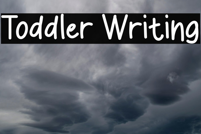 Toddler Writing Example 2