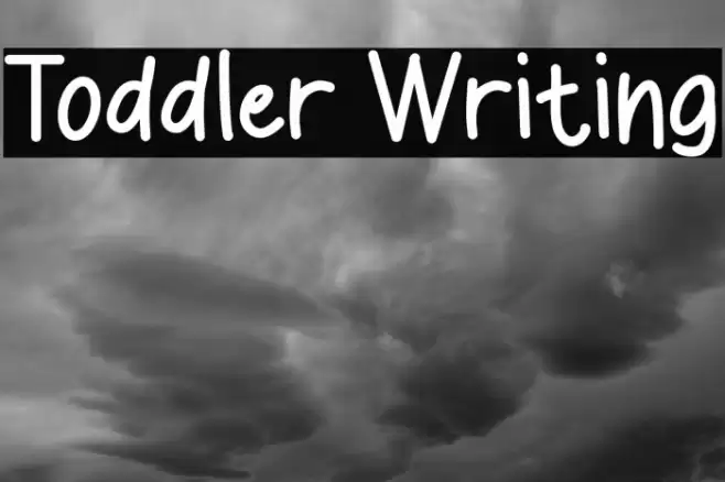 Toddler Writing خط examples