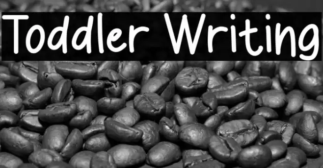 Toddler Writing خط examples