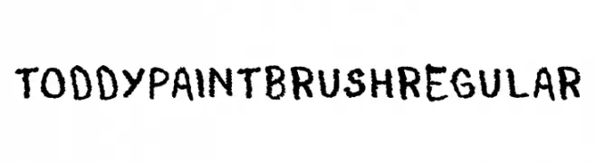 ToddyPaintBrushRegular  Frei Schriftart Herunterladen