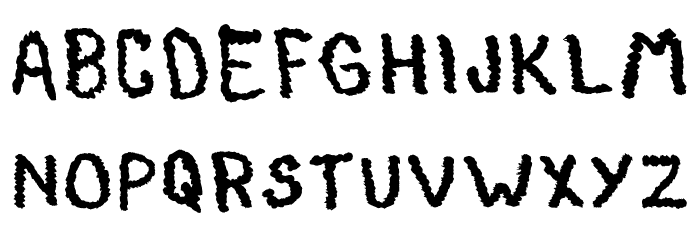 ToddyPaintBrushRegular Font LOWERCASE