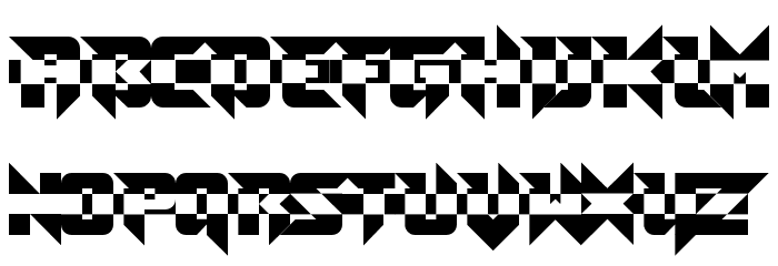 Toe the Line Regular フォント 大文字