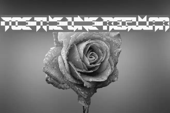 Toe the Line Regular Font examples