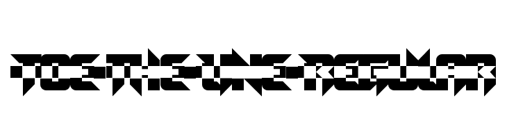 Toe the Line Regular Font