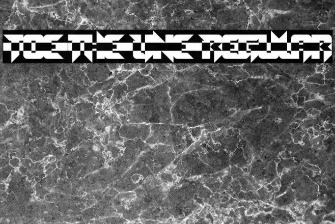 Toe the Line Regular Font examples