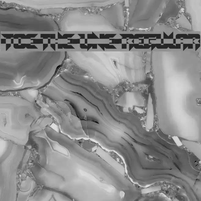 Toe the Line Regular Font examples