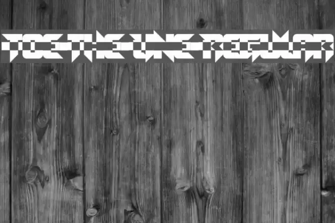 Toe the Line Regular Font examples