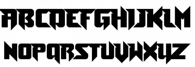 Toe the Lineless Regular フォント 大文字