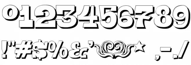 Toeris Shade Font OTHER CHARS