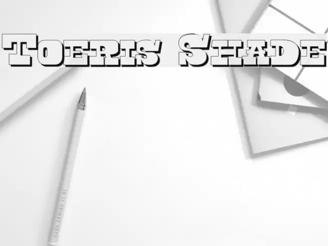 Toeris Shade Font examples