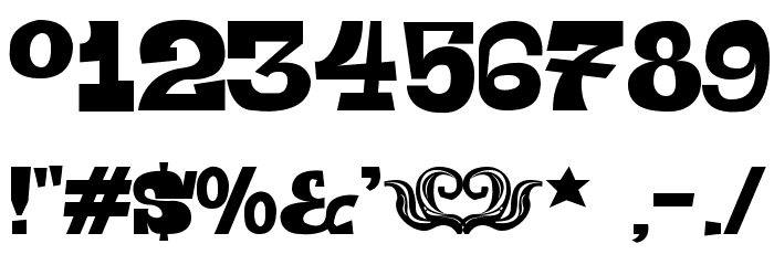 Toeris Slab Font OTHER CHARS