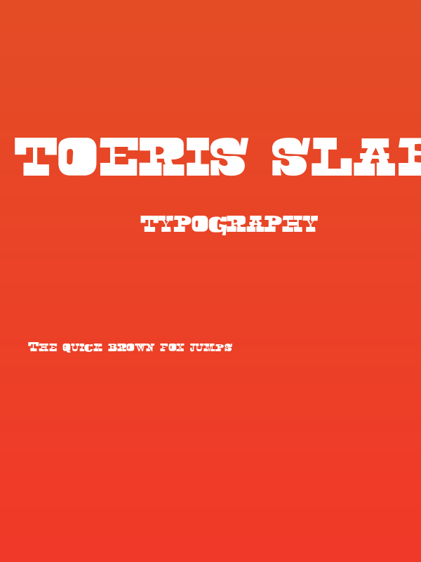 Toeris Slab Poster