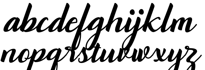 Togetha Font LOWERCASE
