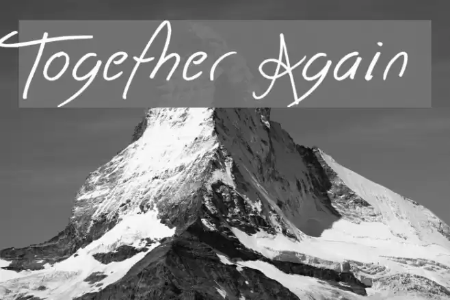 Together Again フォント examples