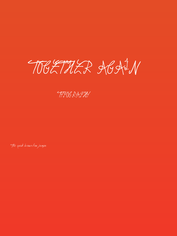 Together Again Poster