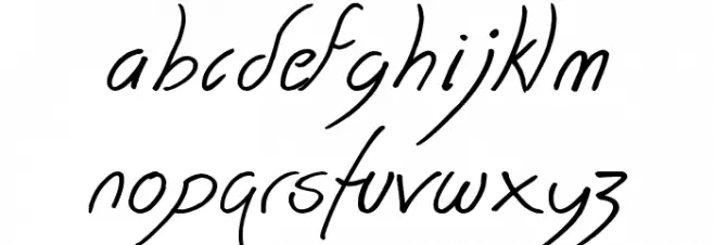 Together Again フォント 小文字