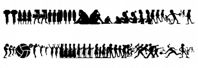 TogetherShadowsOne Schriftart Groß