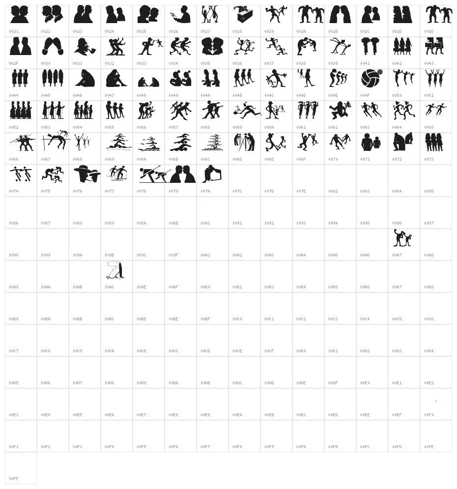 TogetherShadowsOne Character Map