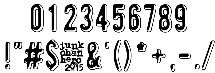 Toinen tammikuu Font OTHER CHARS
