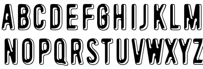 Toinen tammikuu Шрифта ВЕРХНИЙ