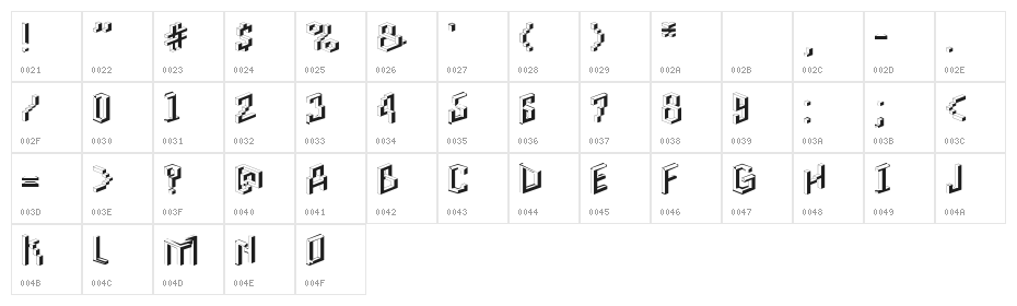 Toit-RegularA Character Map