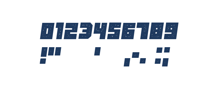 Tokarev Grunged Italic Other Characters