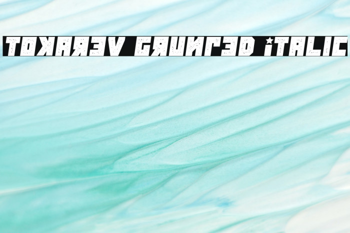 Tokarev Grunged Italic Example 1