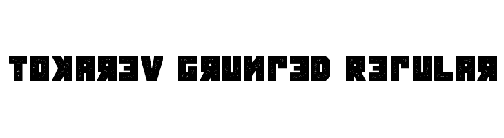Tokarev Grunged Regular  Frei Schriftart Herunterladen