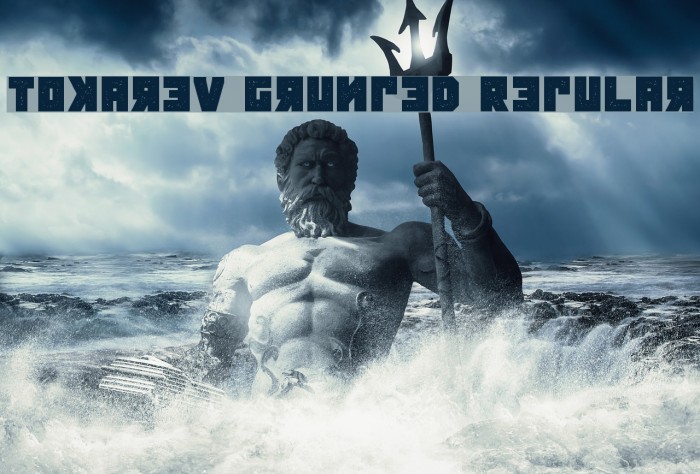 Tokarev Grunged Regular Font examples