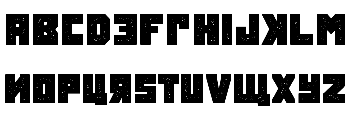 Tokarev Grunged Regular Font LOWERCASE