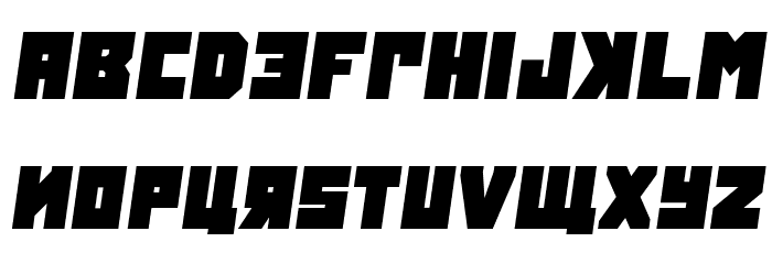 Tokarev Italic Font LOWERCASE