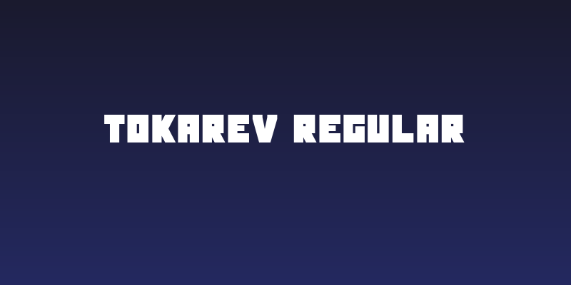 Tokarev Regular Social Header