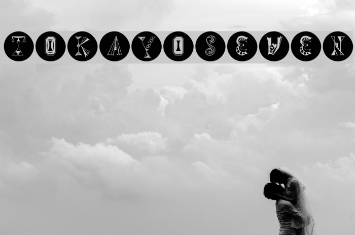 TokayOSeven Font examples