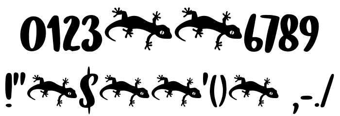 Tokeh DEMO Regular Font OTHER CHARS