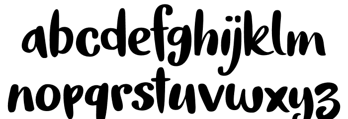 Tokeh DEMO Regular Font LOWERCASE