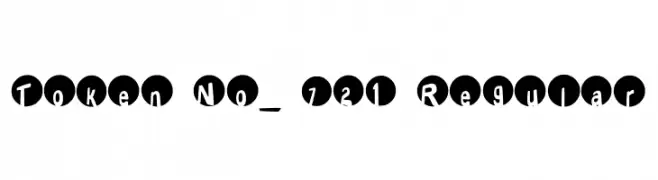 Token No_ 721 Regular  Frei Schriftart Herunterladen