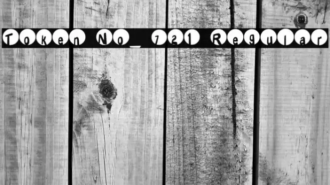 Token No_ 721 Regular Font examples
