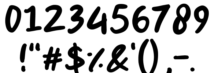 Tokino Kun Font OTHER CHARS