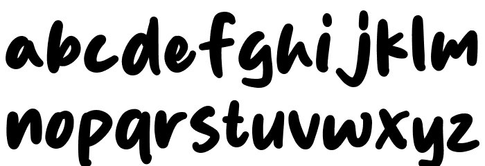 Tokino Kun Font LOWERCASE