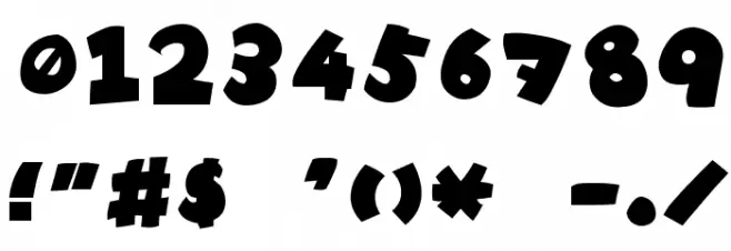 Tokkan-Kouji Font OTHER CHARS