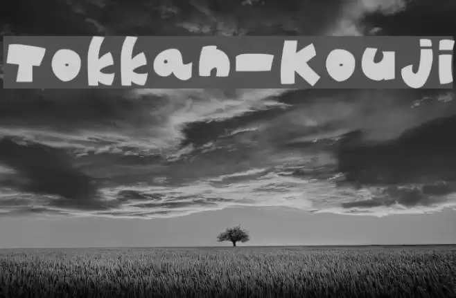 Tokkan-Kouji Font examples