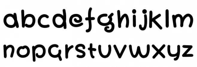 Toko Bold Font LOWERCASE