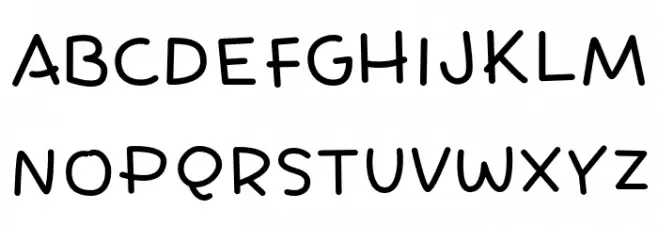 Toko Regular Font Litere mari