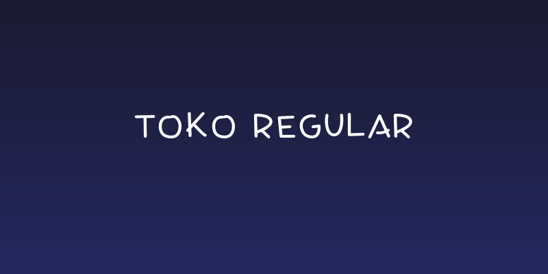 Toko Regular Social Header