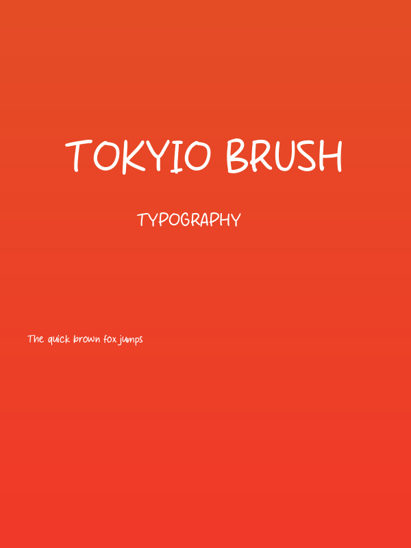 Tokyio Brush Poster