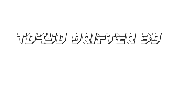 Tokyo Drifter 3D Logo