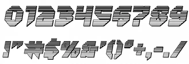 Tokyo Drifter Chrome Font OTHER CHARS