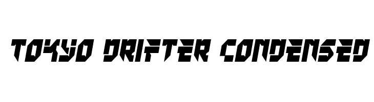 Tokyo Drifter Condensed  les polices de caractères gratuit tlcharger