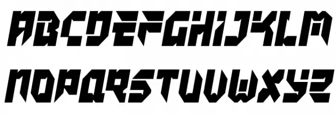 Tokyo Drifter Condensed Font Litere mari