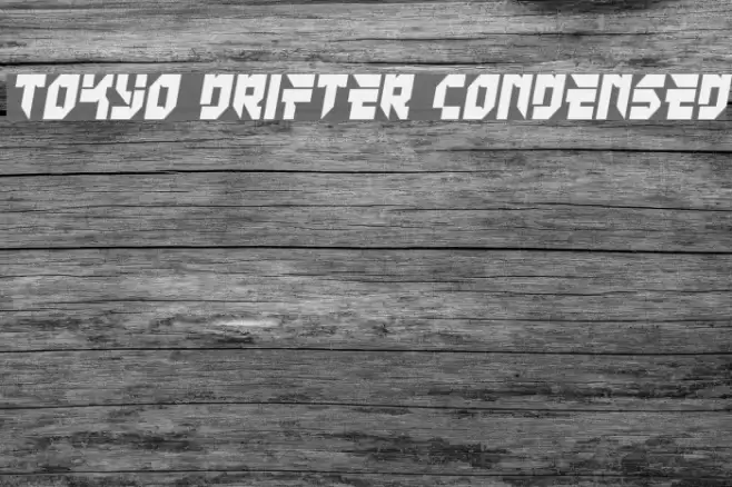 Tokyo Drifter Condensed Font examples